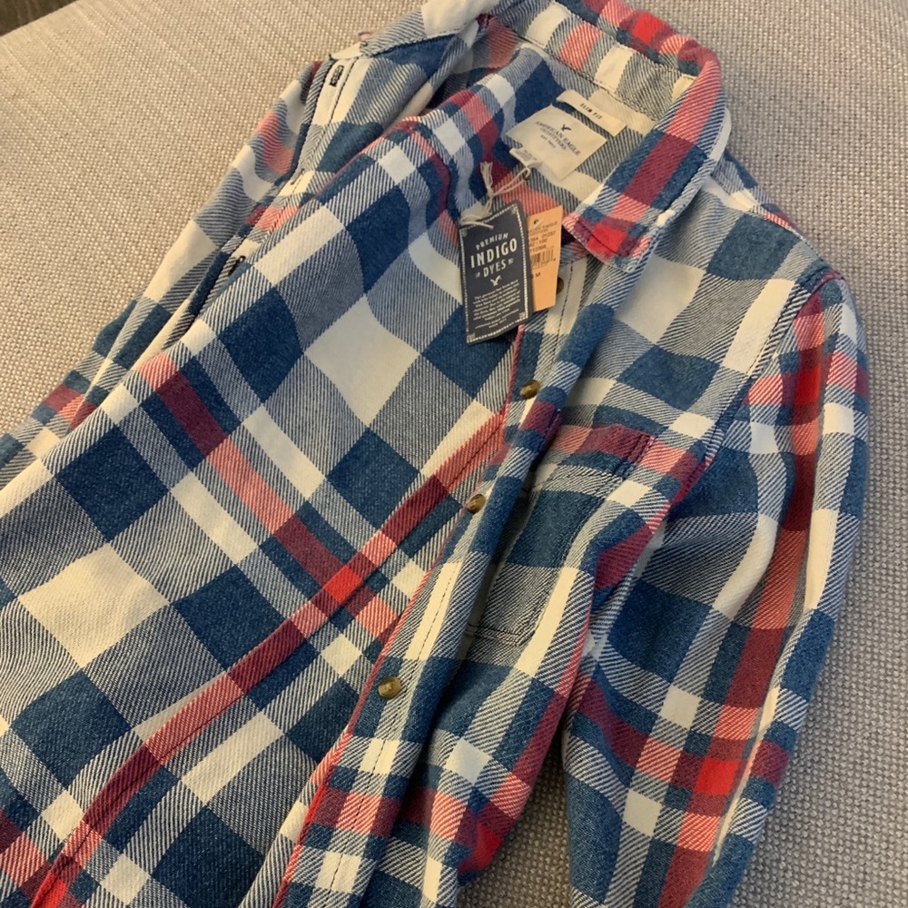 Slim fit flannel